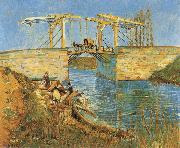 Vincent Van Gogh The Langlois Bridge at Arles Spain oil painting artist